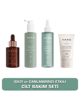 CİLT BAKIM SETİ C Vitamini Serum - Yüz Yıkama Jeli - Gözenek Sıkılaştıcı Tonik - Nemlendirici Krem