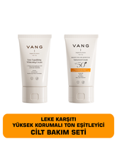 CİLT BAKIM SETİ Cilt Beyazlatıcı Leke Karşıtı Krem + Leke Karşıtı Güneş Kremi