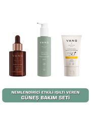 GÜNEŞ BAKIM SETİ C Vitamini Serum + Yüz Yıkama Jeli + Nemlendirici Güneş Kremi