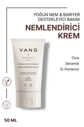 Vang Su Bazlı Nemlendirici Yüz Kremi, Kuru Ciltler İçin Yoğun Nemlendirici & Bariyer Destekleyici, Hyaluronik Asit, Ceramide, Cica 50 ml