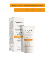 Vang Leke Karşıtı Cilt Tonu Eşitleyen Yüksek Korumalı Pembe Renkli Güneş Kremi | Hyaluronik SPF 50+ 50 ml