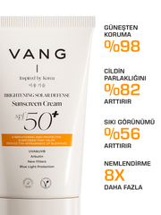 Vang Leke Karşıtı Cilt Tonu Eşitleyen Yüksek Korumalı Pembe Renkli Güneş Kremi | Hyaluronik SPF 50+ 50 ml