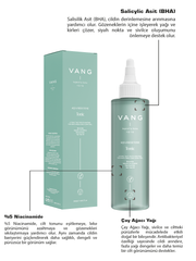 Vang Yağlı Sivilce Leke Siyah Nokta Karşıtı Karma Cilt Ciltler İçin Tonik (Salisilik Asit) 200 ml