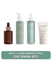 CİLT BAKIM SETİ C Vitamini Serum - Yüz Yıkama Jeli - Gözenek Sıkılaştıcı Tonik - Nemlendirici Krem