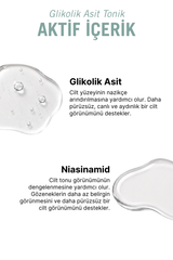 Vang Glikolik Asit Tonik, Leke Karşıtı, Gözenek Sıkılaştırıcı & Ton Eşitleyici, Canlandırıcı Bakım Toniği 200 ml