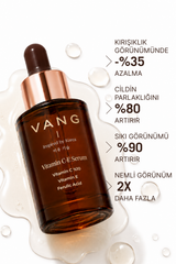 Vang Leke Karşıtı & Aydınlatıcı C Vitamini Serumu | E Vitamini & Ferulic Asit | Nemlendirici & Kırışıklık Karşıtı 30 ml