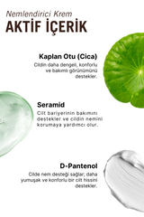 Vang Su Bazlı Nemlendirici Yüz Kremi, Kuru Ciltler İçin Yoğun Nemlendirici & Bariyer Destekleyici, Hyaluronik Asit, Ceramide, Cica 50 ml
