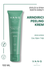 Vang AHA&BHA, Çay Ağacı Yağı İçeren, Arındırıcı Peeling Krem, Sivilce, Siyah Nokta Karşıtı & Gözenek Arındırıcı, Peeling Krem 100 ml