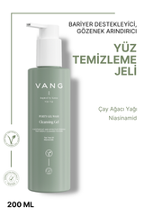 Vang Yağlı, Karma ve Akneye Meyilli Ciltler İçin Yüz Temizleme Jeli, Nemlendirici & Bariyer Destekleyici, 200 ml