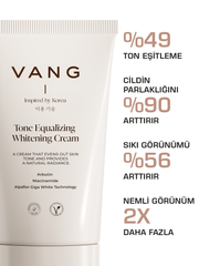 Vang Cilt Beyazlatıcı ve Leke Karşıtı Krem | Arbutin & Niacinamide ile Aydınlatıcı Etki 50 ml