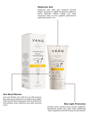 Vang Yüksek Koruyucu Güneş Kremi ve Nemlendirici Güneş Kremi | Mavi Işık Koruma SPF 50+ 50 ml