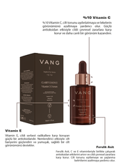 Vang Leke Karşıtı & Aydınlatıcı C Vitamini Serumu | E Vitamini & Ferulic Asit | Nemlendirici & Kırışıklık Karşıtı 30 ml